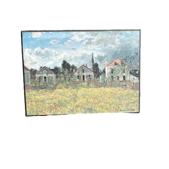 Other - Print Of Claude Monet Art On Wall Plaque
